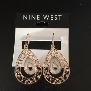 Nine West Florentine Rose gold & silver Earrings